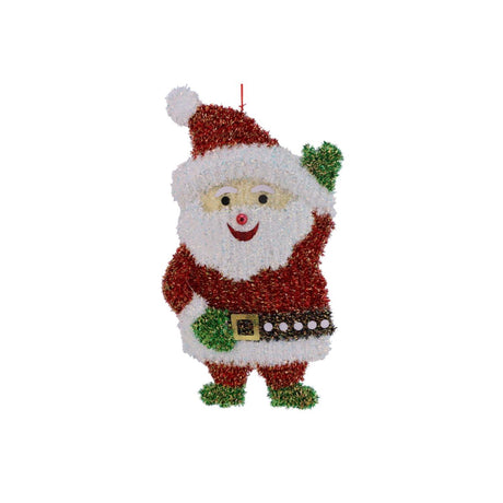 Christmas Santa Hanging Decoration with 40 LED Warm White Lights