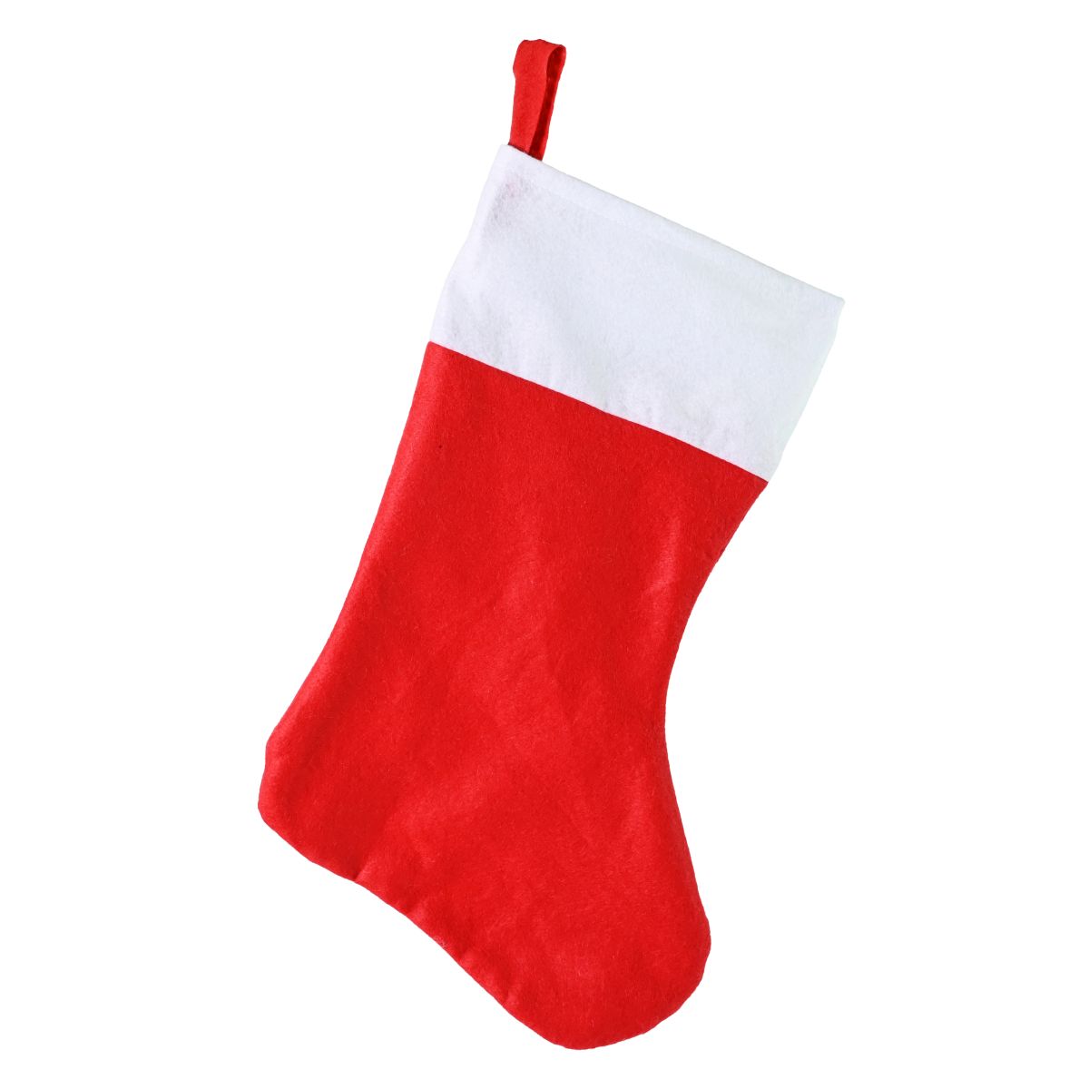 Red Classic Felt Christmas Stocking 45cm