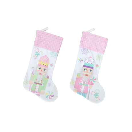 Christmas Stocking Microfibre - Pastel Nutcracker