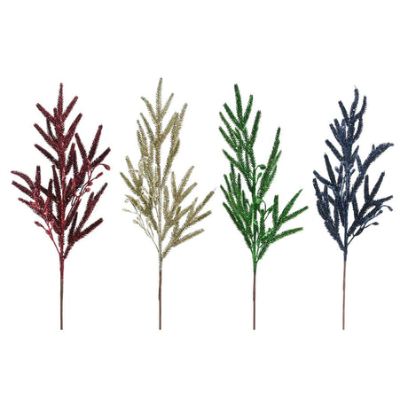 Glitter Branch Pick 78cm - Assorted Dark