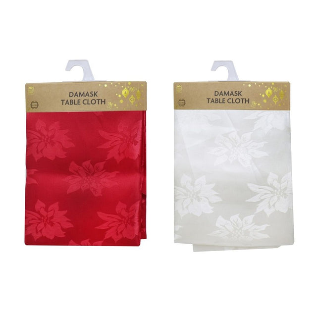 Damask Tablecloth 132 x 178cm - Assorted