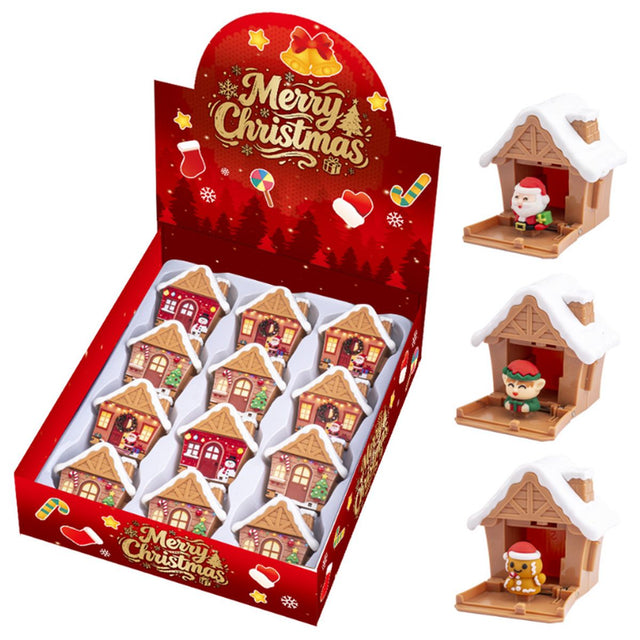 Christmas Gingerbread House Fidget Toy 5.5 x 5.2 x 3.2cm