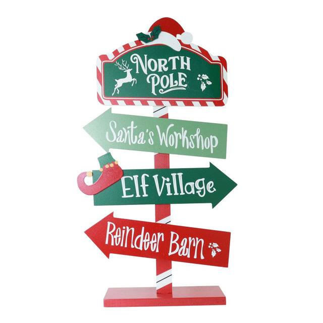 North Pole Sign Post 45cm