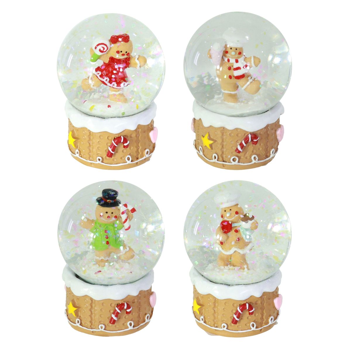 Gingerbread Waterball 45mm - Assorted