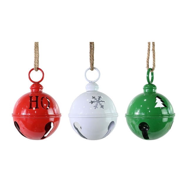 Shiny Metal Nutbell Christmas Ornament with Jute Rope Hanger - Assorted