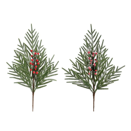 Norfolk Pine Berry Spray 76cm - Assorted