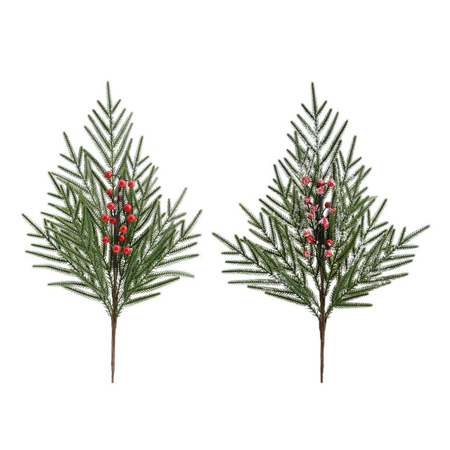 Norfolk Pine Berry Spray 76cm - Assorted
