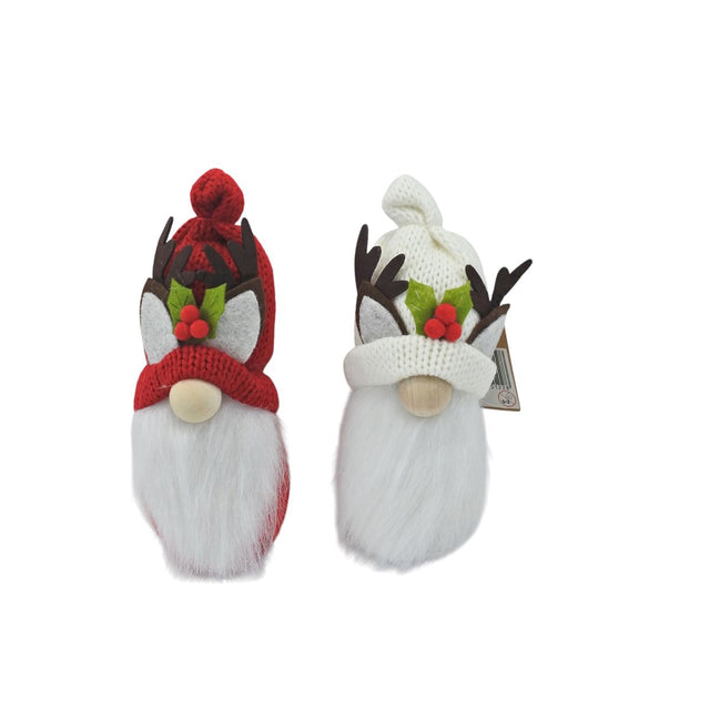 3 Pack Christmas Gnome Table Decorations 22 x 10 x 9cm - Assorted