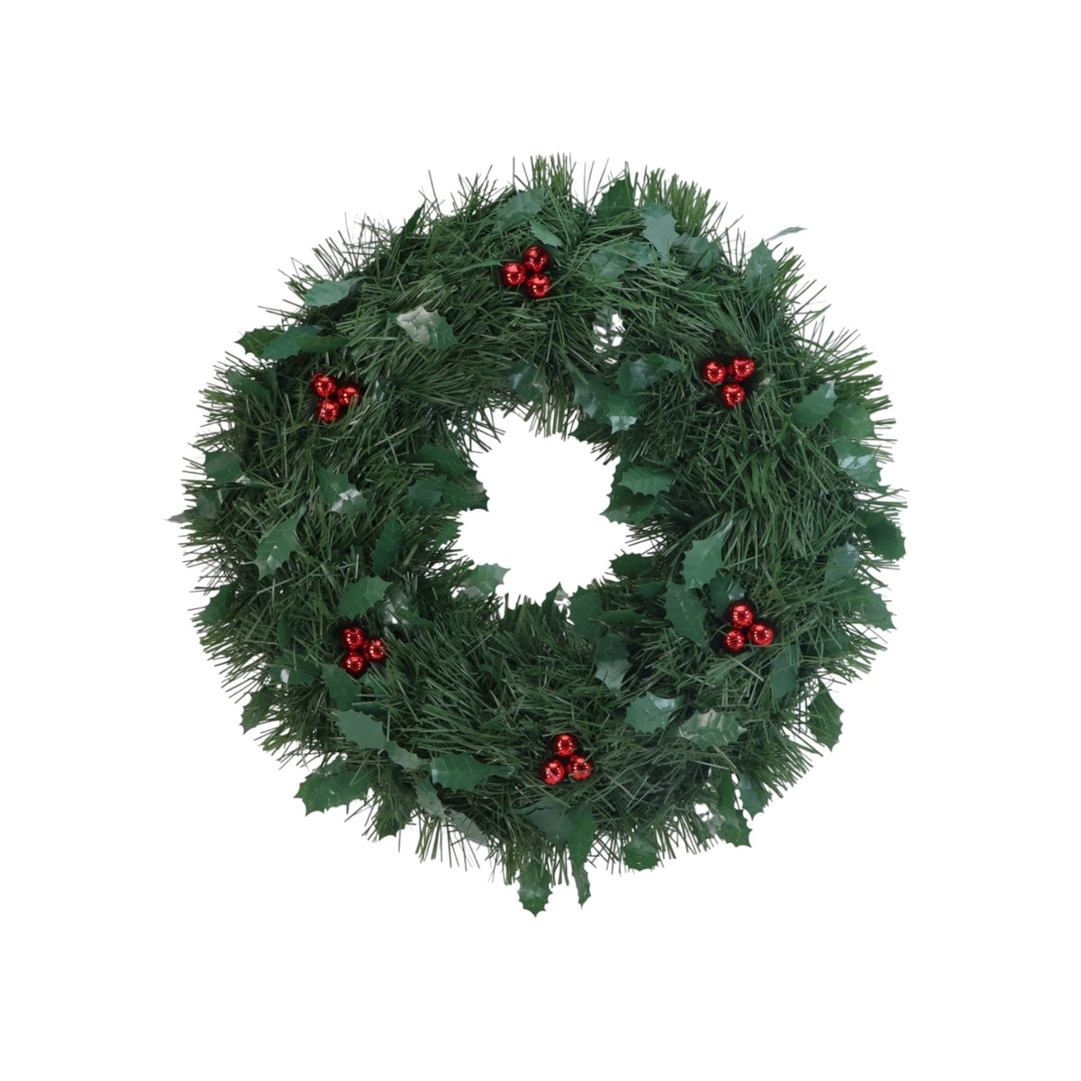 Wreath Pine Tinsel Berry 46cm