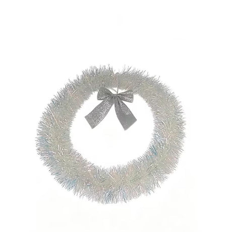 Iridescent Tinsel Christmas Wreath 30cm