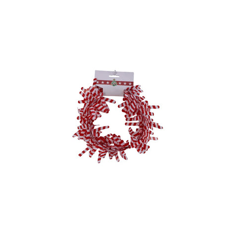 Christmas Candy Cane Garland - Red/White