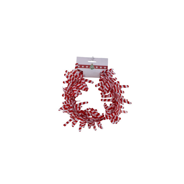 Christmas Candy Cane Garland - Red/White