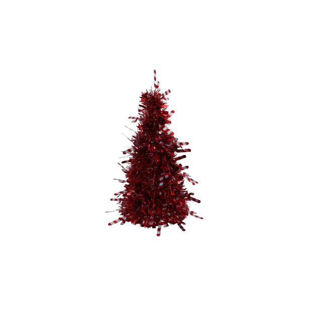 Candy Cane Tinsel Christmas Tree 12.2 x 25cm