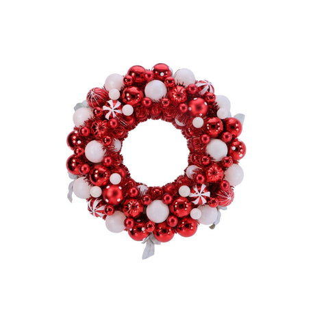 Candy Cane Christmas Wreath 47cm