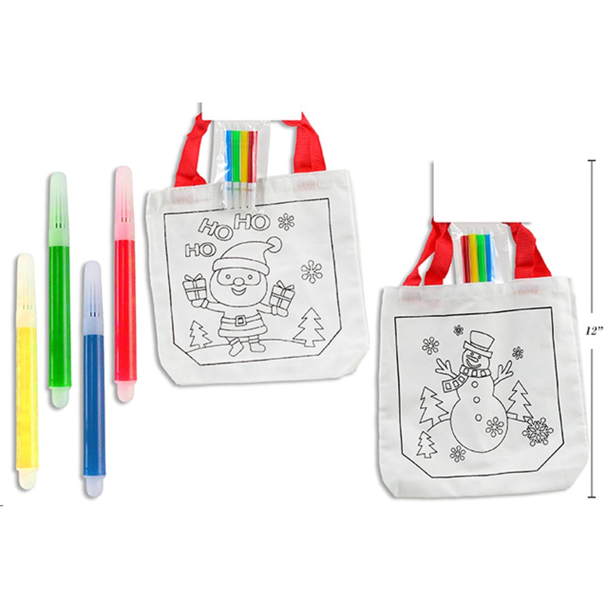 Colour Your Own Christmas Bag with 4 Markers