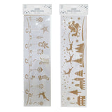 Snow Spray Stencil Sleigh Scene