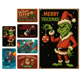 6 Assorted Christmas Metal Signs 20 x 30cm