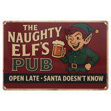 6 Assorted Christmas Metal Signs 20 x 30cm