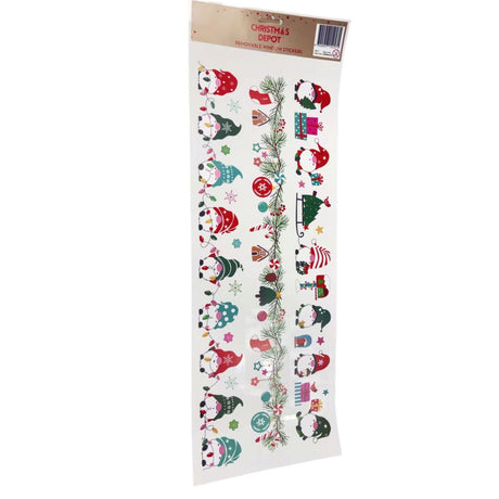 Christmas Removable Window Stickers - Gnome