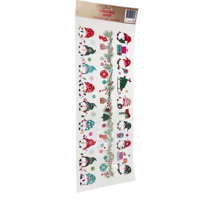 Christmas Removable Window Stickers - Gnome