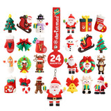24 Assorted Christmas Character Keyrings