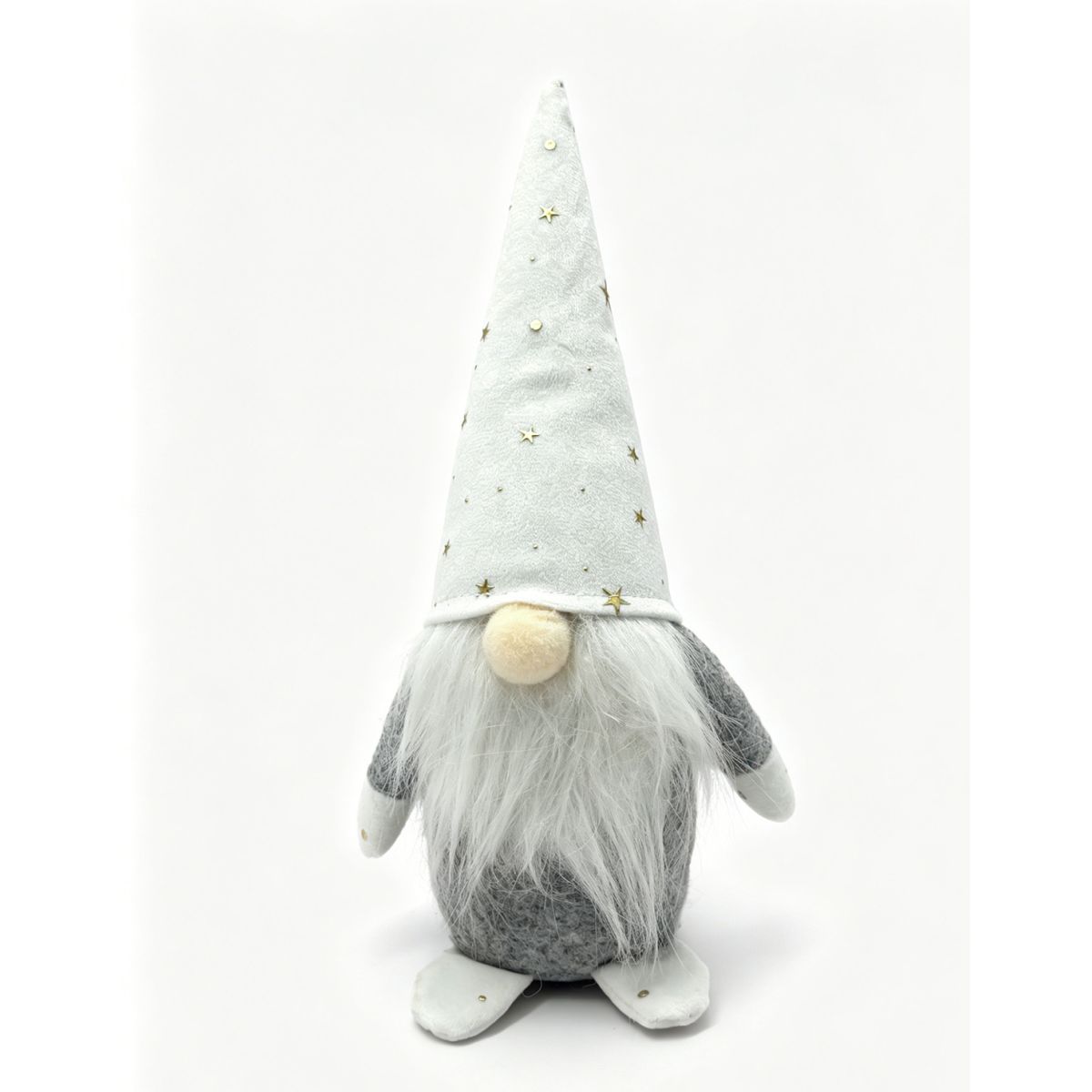 Santa Gnome 24cm - Grey & White