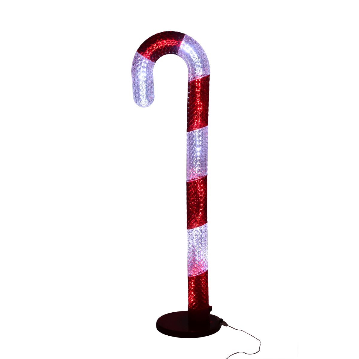 LED Candy Cane Christmas Light - Diamond Pattern 157cm Warm White