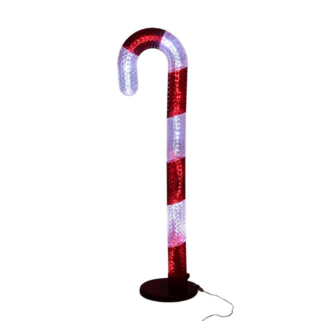 LED Candy Cane Christmas Light - Diamond Pattern 157cm Warm White