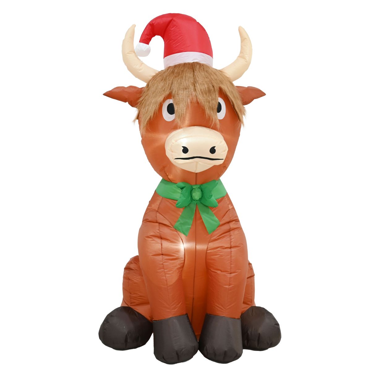 Airpower Inflatable Highland Cow with Hat 180cm