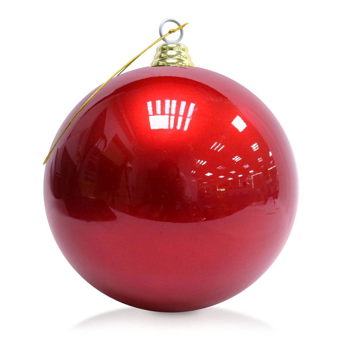 UV Stable Outdoor Christmas Bauble 20cm - Red