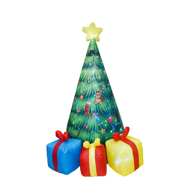 Light Up Inflatable Christmas Tree with Presents 110 x 230cm