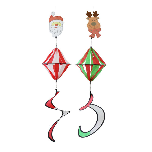 Christmas Hanging Wind Spinner 90cm - Assorted