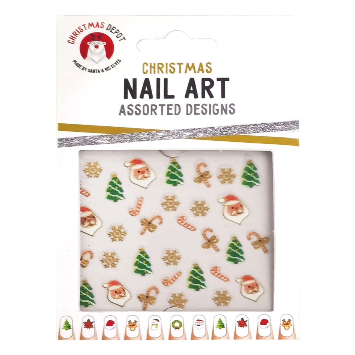 Christmas Nail Transfers 10 Pack