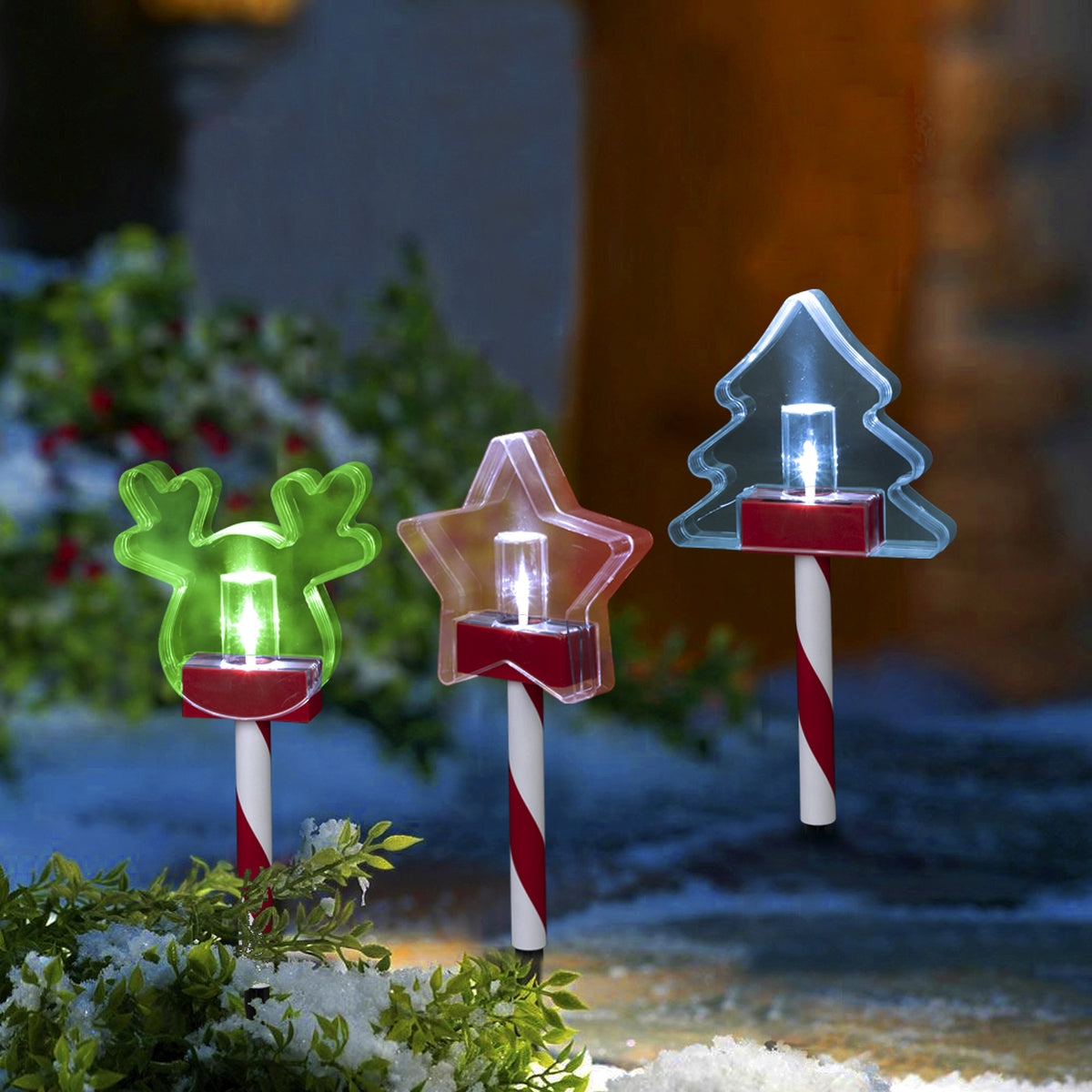 Christmas Acrylic Path Light 15x3.5x43cm