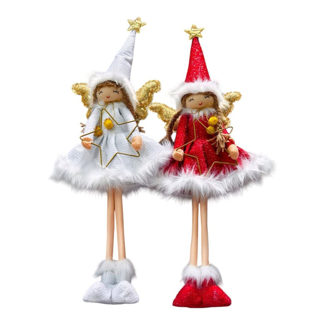 Christmas Plush Angel with Star 25.4 x 68.5cm