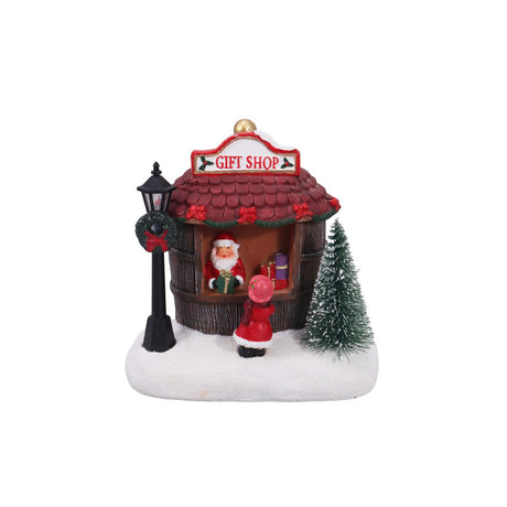 Small Resin Christmas Village Figure 12.5 x 8cm