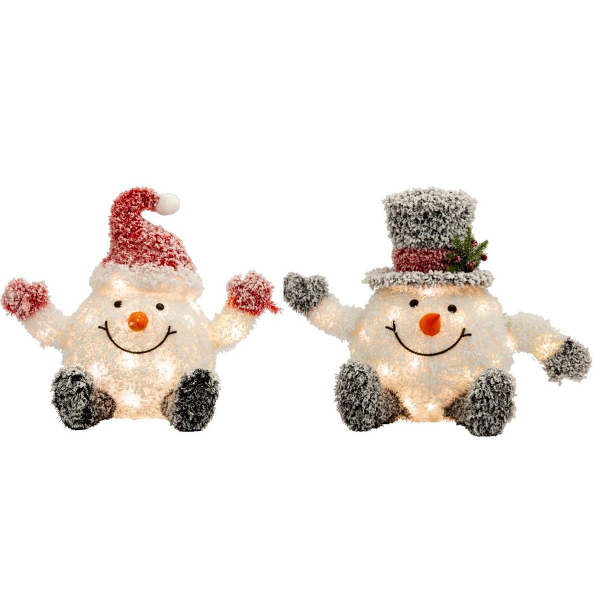 Frosty Cute Snowman Steady Glow Light - Assorted