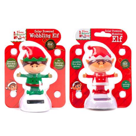 Solar Wobbling Dancing Elf Christmas Decoration