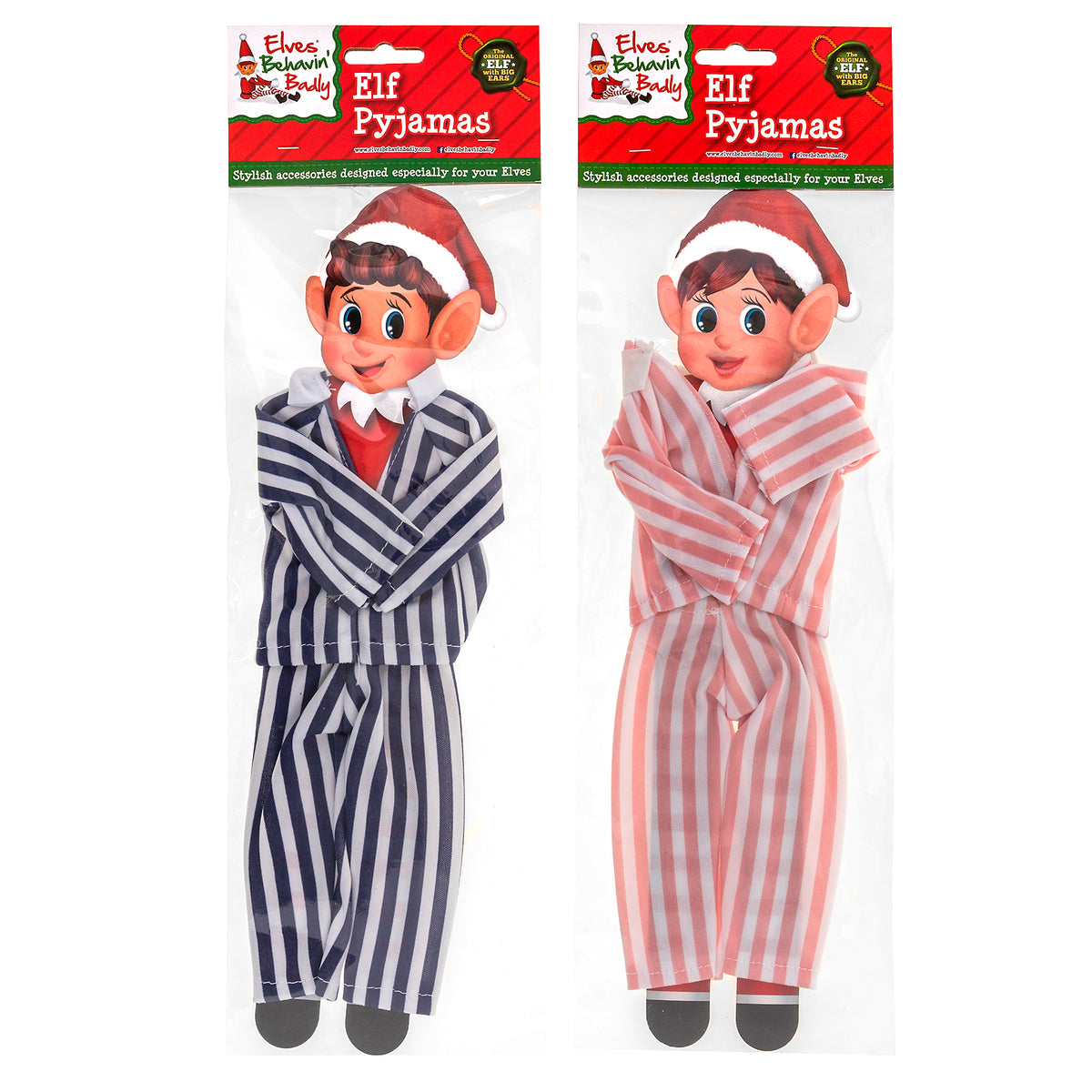 Striped Pyjamas for Christmas Elf