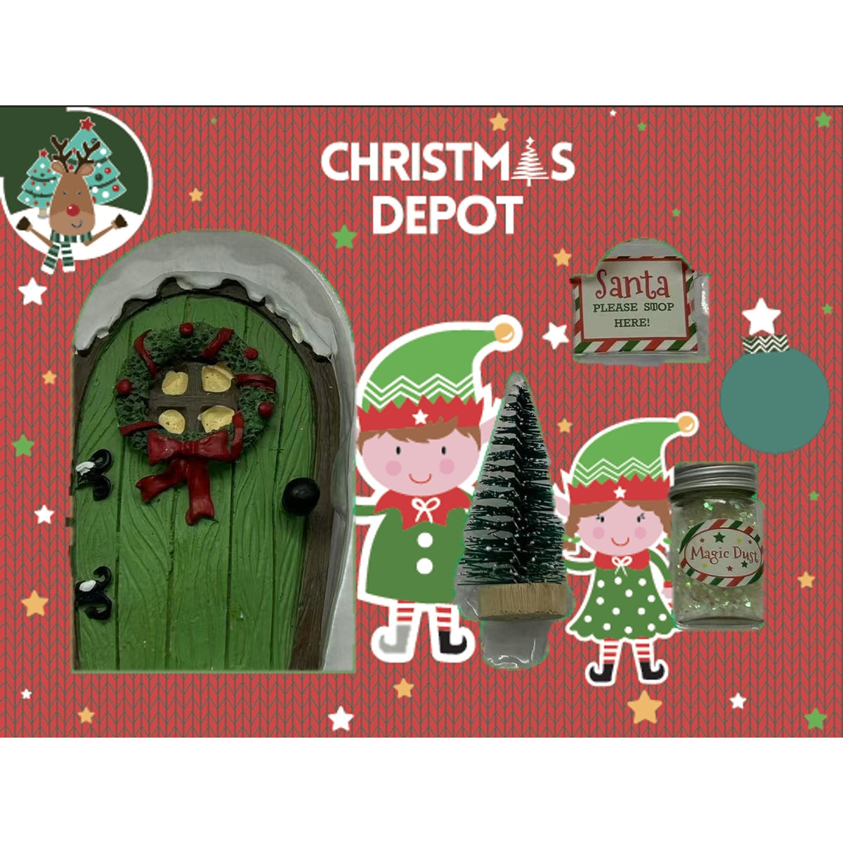 Elf Door Decor Set