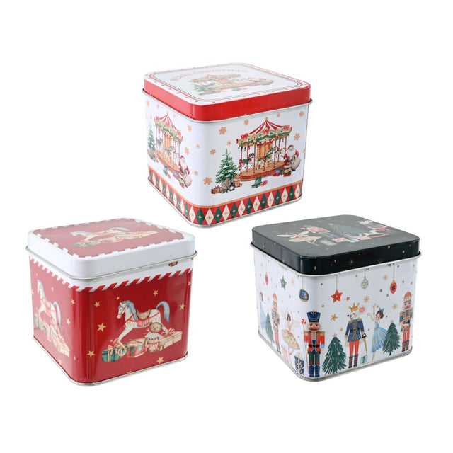 Small Christmas Storage Tin