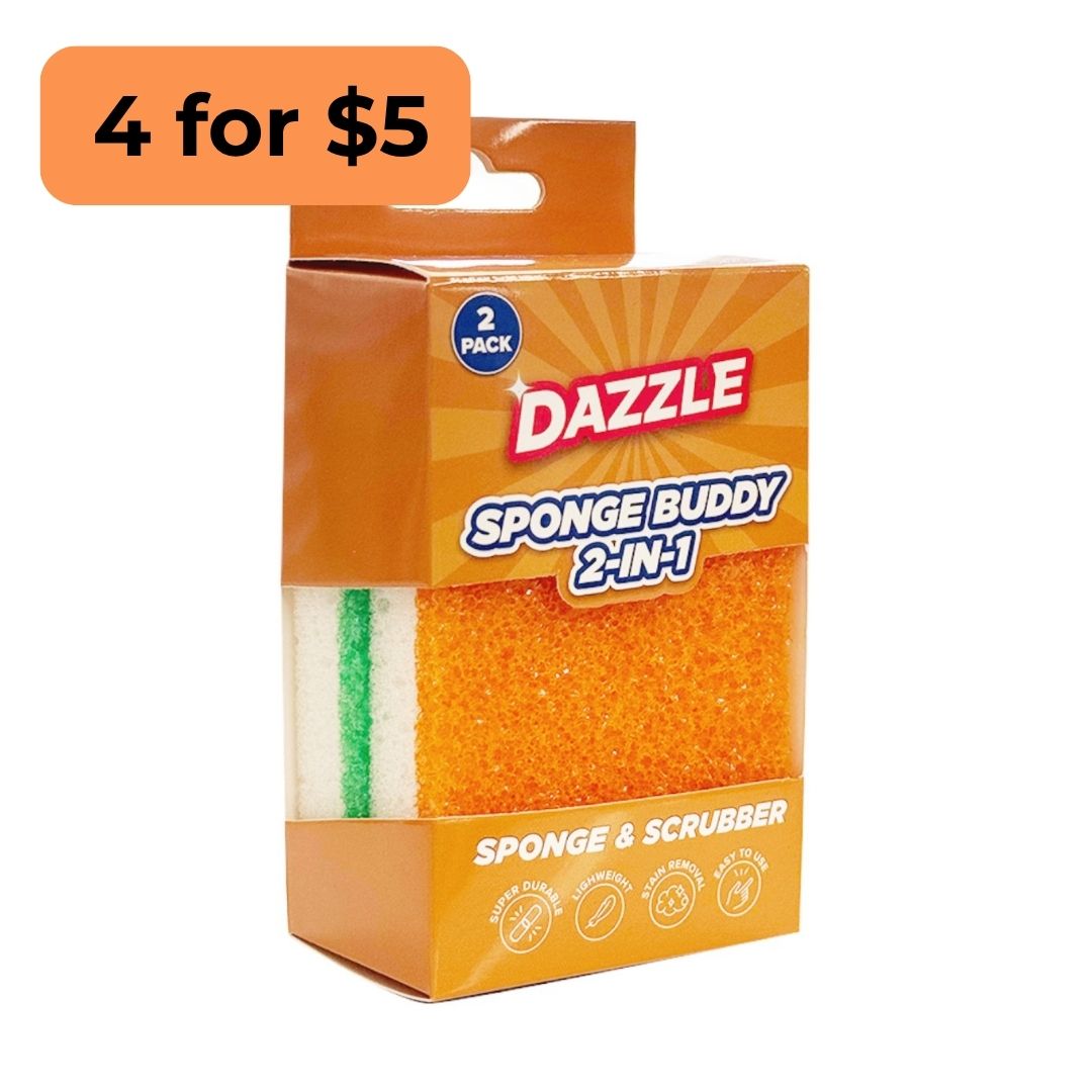 Sponge Buddy 2 in 1 Sponges - 2 Pack