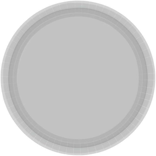 Paper Plate Silver 23cm - 20 Pack