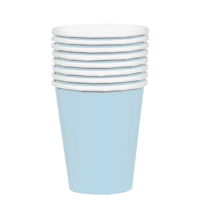 20 Pack Paper Cups 354ml - Pastel Blue