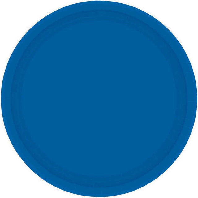 Paper Plate Royal Blue 17cm - 20 Pack