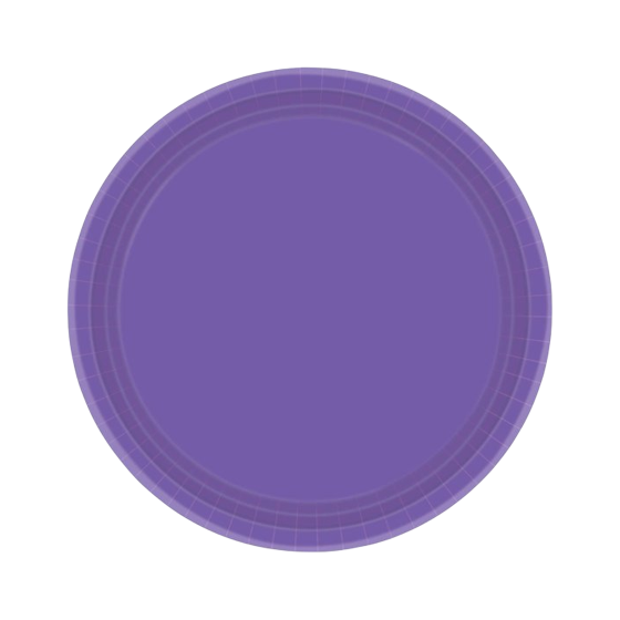 Paper Plate Royal Blue 17cm - 20 Pack