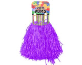 Cheer Squad Pom Poms - Neon Red Pk 2