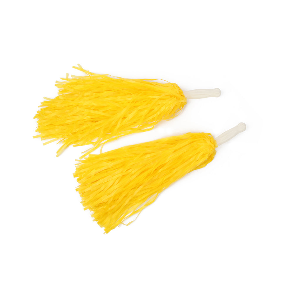 Cheer Squad Pom Poms - Neon Red Pk 2
