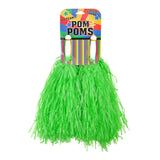 Cheer Squad Pom Poms - Neon Red Pk 2