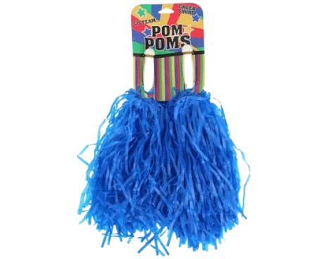 Cheer Squad Pom Poms - Neon Green Pk 2